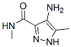 CAS 登录号：68375-44-0， 4-氨基-N,5-二甲基-1H-吡唑-3-甲酰胺