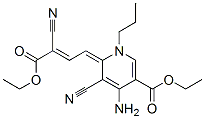 CAS 登录号：68379-27-1， (6E)-4-氨基-5-氰基-6-(3-氰基-3-乙氧羰基-丙-2-烯亚基)-1-丙基-吡啶-3-羧酸乙酯