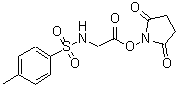 CAS#: 68385-26-2, 2,5-Dioxo-1-pyrrolidinyl N-[(4-methylphenyl)sulfonyl]glycinate