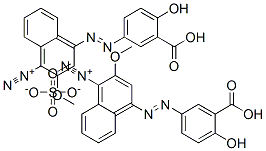 CAS#: 68400-32-8, Bis[4-[(3-Carboxy-4-Hydroxyphenyl)Azo]-2-Methoxynaphthalene-1-Diazonium] Sulphate