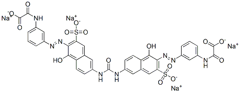 CAS#: 68400-33-9, Tetrasodium 2,2'-[Carbonylbis[Imino(1-Hydroxy-3-Sulphonato-6,2-Naphthalenediyl)Azo-3,1-Phenyleneimino]]Bis(2-Oxoacetate)