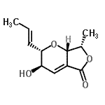 CAS#: 684237-04-5, (2S,3R,7S,7aS)-3-Hydroxy-7-methyl-2-[(1E)-1-propen-1-yl]-2,3,7,7a-tetrahydro-5H-furo[3,4-b]pyran-5-one