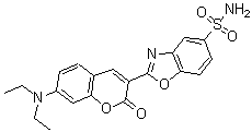 CAS 登录号：68427-35-0， 2-[7-(二乙基氨基)-2-氧代-2H-1-苯并吡喃-3-基]-5-苯并恶唑磺酰胺