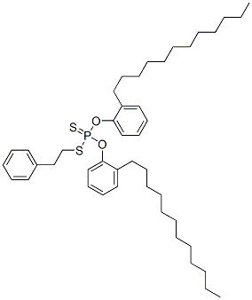 CAS 登录号：68479-73-2， O,O-二(十二烷基苯基) S-(苯基乙基)二硫代磷酸酯