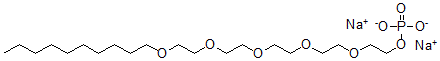 CAS#: 68480-01-3, Phosphoric Acid 3,6,9,12,15-Pentaoxapentacosan-1-Yl Ester disodium Salt