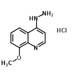 CAS#: 68500-36-7, 4-Hydrazino-8-methoxyquinoline hydrochloride (1:1)