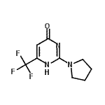CAS 登录号：685113-04-6， 2-(1-吡咯烷基)-6-(三氟甲基)-4(1H)-嘧啶酮