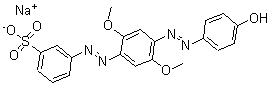 CAS#: 68516-60-9, 3-[2-[4-[2-(4-Hydroxyphenyl)Diazenyl]-2,5-Dimethoxyphenyl]Diazenyl]-Benzenesulfonic Acid Sodiumsalt (1:1)