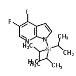 CAS 登录号：685513-89-7， 4,5-二氟-1-(三异丙基硅烷基)-1H-吡咯并[2,3-b]吡啶