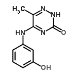 CAS#: 685551-56-8, 5-[(3-Hydroxyphenyl)amino]-6-methyl-1,2,4-triazin-3(2H)-one