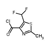 CAS#: 685565-98-4, 5-(Difluoromethyl)-2-methyl-1,3-thiazole-4-carbonyl chloride
