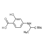 CAS#: 68575-96-2, 4-[(1-Cyanoethyl)amino]-2-hydroxybenzoic acid