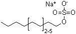 CAS 登录号：68585-47-7， 硫酸单-C10-16-烷基酯钠盐