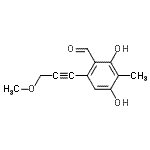 CAS 登录号：685895-62-9， 2,4-二羟基-6-(3-甲氧基-1-丙炔-1-基)-3-甲基苯甲醛