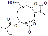 CAS#: 68612-45-3, 2-Methylbutanoic acid 2,3,3a,4,8,9,10,12a-octahydro-11-(hydroxymethyl)-3-methylene-2,6-dioxo-6H-4,7-methenofuro(3,2-c)oxacycloundecin-8-yl ester