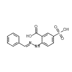 CAS#: 68645-45-4, 2-[(2E)-2-Benzylidenehydrazino]-5-sulfobenzoic acid