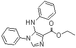 CAS 登录号：68695-58-9， 5-苯胺基-1-苯基-1H-咪唑-4-羧酸乙酯