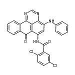 CAS 登录号：6871-91-6， N-(4-苯胺基-7-氧代-7H-苯并[E]萘嵌间二氮杂苯-6-基)-2,5-二氯苯甲酰胺