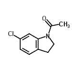 CAS#: 68748-67-4, 1-(6-Chloro-2,3-dihydro-1H-indol-1-yl)ethanone
