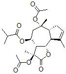 CAS#: 68799-88-2, 2-Methylpropanoic Acid [(3S)-3beta,6alpha-Diacetoxy-2,3,3abeta,4,5,6,6aalpha,7,9aalpha,9bbeta-Decahydro-3,6,9-Trimethyl-2-Oxoazuleno[4,5-b]Furan-4beta-Yl] Ester