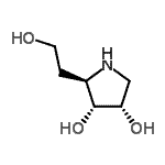 CAS 登录号：687992-26-3， (2R,3R,4S)-2-(2-羟基乙基)-3,4-吡咯烷二醇
