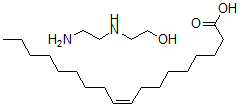 CAS 登录号：68815-51-0， (Z)-9-十八碳烯酸与 2-[(2-氨基乙基)氨基]乙醇的反应产物