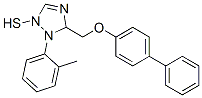 CAS 登录号：68869-44-3， 5-(4-联苯基氧基甲基)-1-(邻甲苯基)-S-三唑-2-硫醇