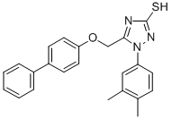 CAS 登录号：68869-55-6， 5-(4-联苯基氧基甲基)-1-(3,4-二甲基苯基)-S-三唑-2-硫醇