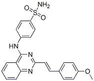CAS#: 69019-07-4, 4-[[2-[2-(4-Methoxyphenyl)Ethenyl]Quinazolin-4-Yl]Amino]Benzenesulfonamide