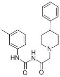CAS#: 69020-12-8, N-(((3-Methylphenyl)Amino)Carbonyl)-4-Phenyl-1-Piperidineacetamide