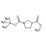 CAS#: 690258-25-4, 3-Methyl 1-(2-methyl-2-propanyl) 1,3-pyrrolidinedicarboxylate