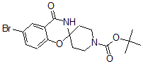 CAS#: 690632-05-4, 6-Bromo-3,4-Dihydro-4-Oxo-Spiro[2H-1,3-Benzoxazine-2,4'-Piperidine]-1'-carboxylic Acid 1,1-Dimethylethyl Ester