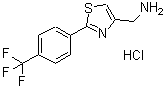 CAS#: 690632-10-1, 1-{2-[4-(Trifluoromethyl)phenyl]-1,3-thiazol-4-yl}methanamine hydrochloride (1:1)