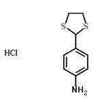 CAS#: 690632-79-2, 4-(1,3-Dithiolan-2-yl)aniline hydrochloride (1:1)