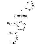 CAS#: 690632-80-5, Methyl 3-amino-4-[(2-furylmethyl)sulfonyl]-2-thiophenecarboxylate