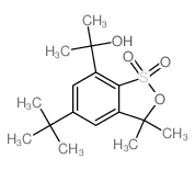 CAS#: 69105-31-3, 2-(5-tert-Butyl-3,3-dimethyl-1,1-dioxobenzo[c]oxathiol-7-yl)propan-2-ol