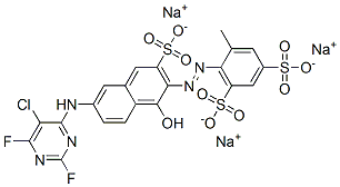 CAS#: 69121-15-9, Trisodium 2-[[6-[(5-Chloro-2,6-Difluoropyrimidin-4-Yl)Amino]-1-Hydroxy-3-Sulphonato-2-Naphthyl]Azo]Toluene-3,5-Disulphonate