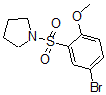CAS 登录号：691381-10-9， 1-[(5-溴-2-甲氧基苯基)磺酰基]-吡咯烷