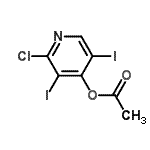 CAS 登录号：69148-12-5， 2-氯-3,5-二碘-4-吡啶基乙酸酯
