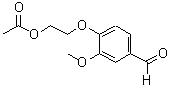 CAS 登录号：692275-82-4， 2-(4-甲酰基-2-甲氧基苯氧基)乙基乙酸酯