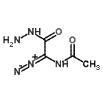 CAS 登录号：6927-72-6， N-(1-重氮基-2-肼基-2-氧代乙基)乙酰胺