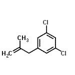 CAS 登录号：69278-44-0， 1,3-二氯-5-(2-甲基-2-丙烯-1-基)苯