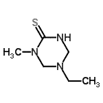 CAS 登录号：69300-40-9， 5-乙基-1-甲基-1,3,5-三嗪烷-2-硫酮