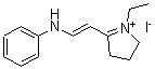 CAS 登录号：69343-05-1， 1-乙基-3,4-二氢-5-[2-(苯基氨基)乙烯基]-2H-吡咯鎓碘化物(1:1)