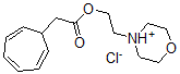 CAS 登录号:69352-79-0, 2-(1-氧杂-4-铵环己-4-基)乙基 2-(1-环庚并-2,4,6-三烯基)乙酸酯氯化物