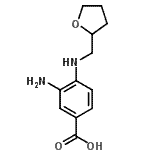 CAS 登录号：693812-83-8， 3-氨基-4-[(四氢-2-呋喃基甲基)氨基]苯甲酸