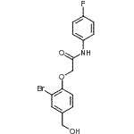 CAS 登录号：693813-03-5， 2-[2-溴-4-(羟基甲基)苯氧基]-N-(4-氟苯基)乙酰胺