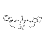 CAS#: 69415-16-3, 2-[(E)-2-{(3E)-2-Chloro-3-[(2Z)-2-(3-ethyl-1,3-benzothiazol-2(3H)-ylidene)ethylidene]-1-cyclopenten-1-yl}vinyl]-3-ethyl-1,3-benzothiazol-3-ium perchlorate