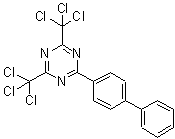 CAS 登录号：69432-53-7， 2-[1,1'-联苯]-4-基-4,6-二(三氯甲基)-1,3,5-三嗪