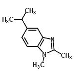 CAS 登录号：69539-86-2， 5-异丙基-1,2-二甲基-1H-苯并咪唑